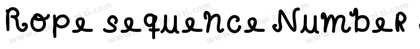 Rope sequence Number ST(R)字体转换